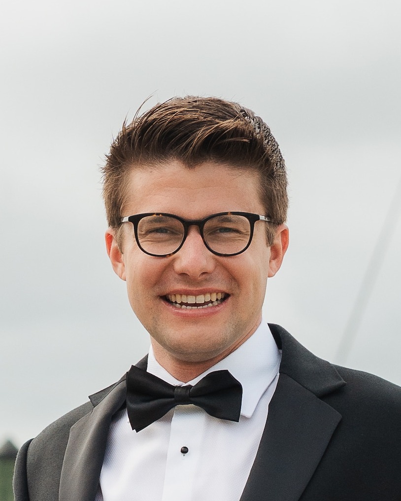Kyle in formal attire — Director of Operations, Granite Getaways